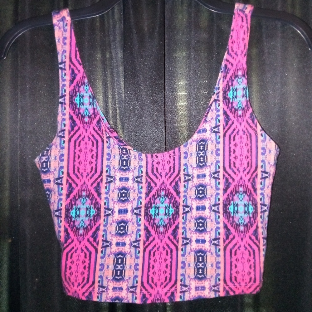 Pink crop top